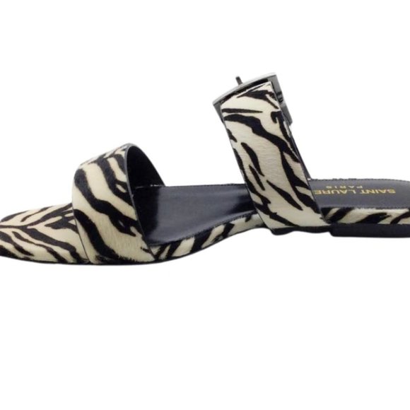 Saint Laurent Hair on Zebra Sandals - Picture 4 of 6